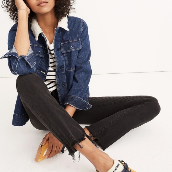 Madewell Cali Demi Bootcut Jeans in Berkeley Black Raw Hem Chewed, Size 25 - Picture 5 of 17